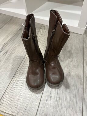 The Children's Place Brown Kids Tall Zip Boots